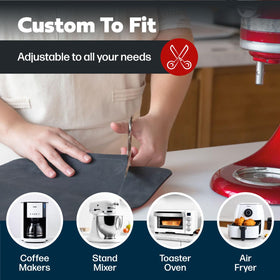 Cook Innovations cut-to-fit mats for a precise countertop fit