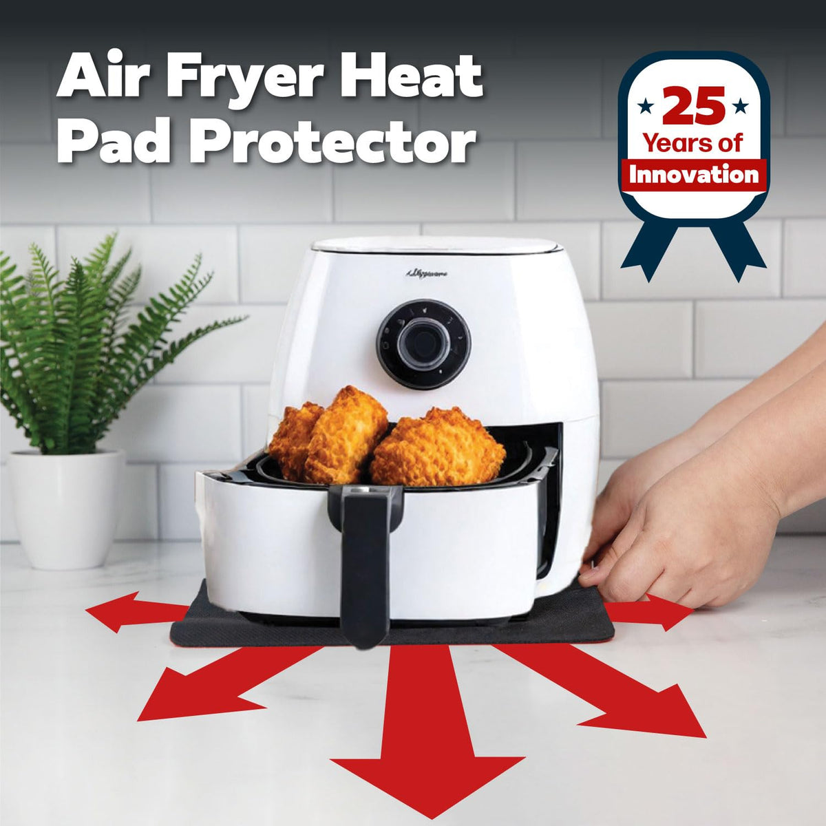 Cook Innovations 3-pack mats serve as a sliding surface for air fryers