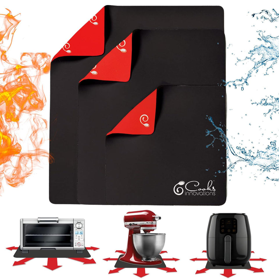 Cook Innovations heat-resistant mats protect countertops from heat