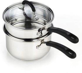 Cook N Home 02655 double boiler pan ready for gentle melts and delicate sauces