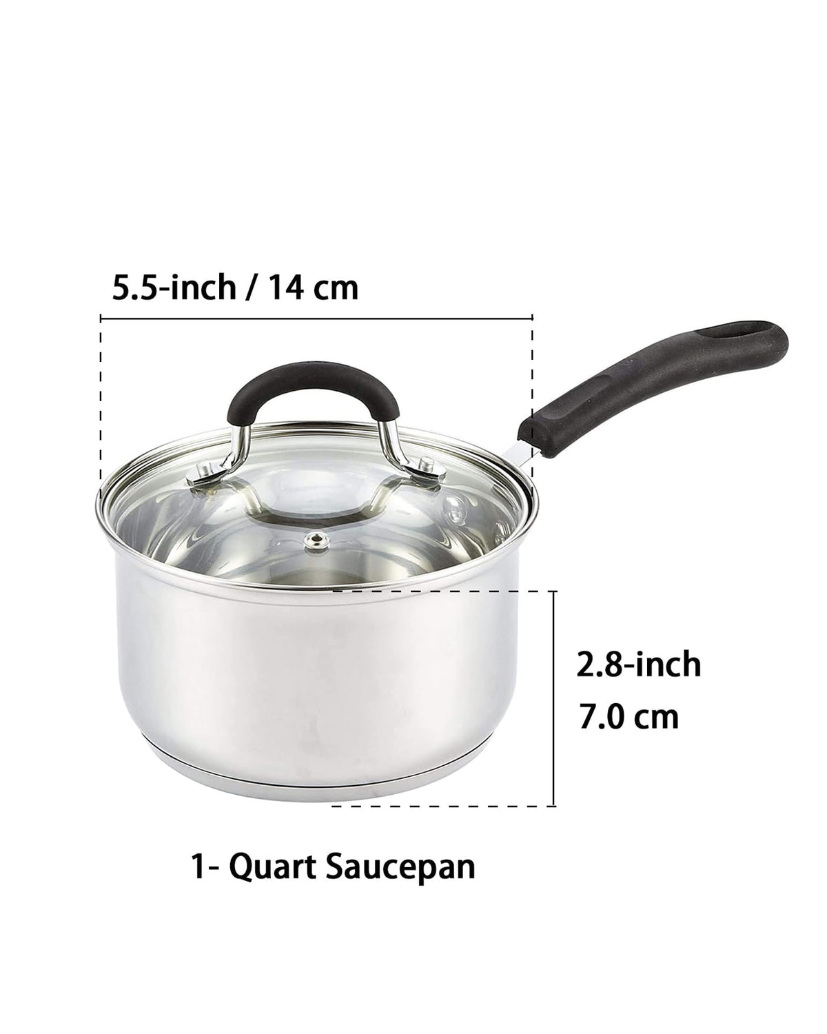 Cook N Home saucepan bottom disc highlights heat distribution on the bottom