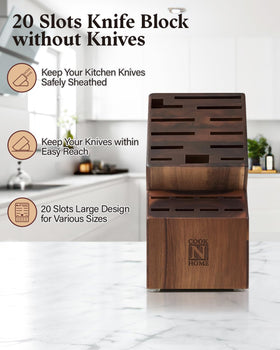 Cook N Home top view reveals the 20-slot layout for varied blades.