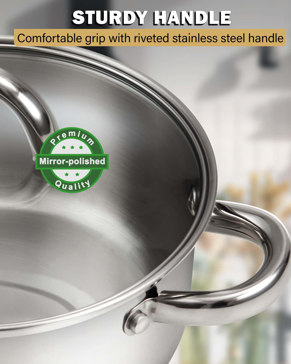 Cook N Home dishwasher-safe cookware simplifies cleanup after meals.