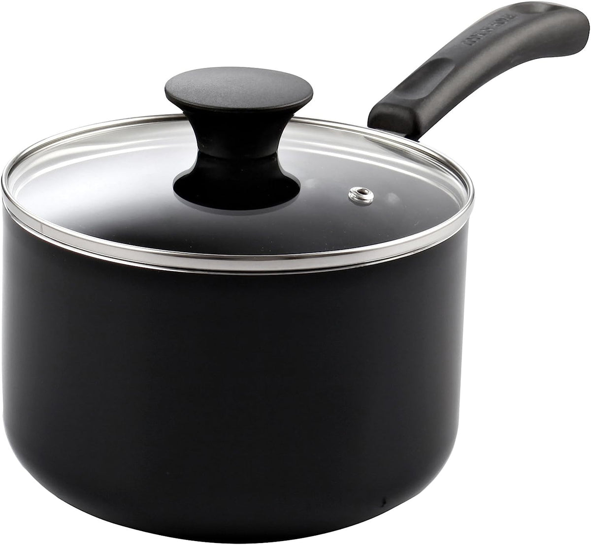 Cook N Home nonstick saucepan 3qt with glass lid for easy monitoring and cleanup
