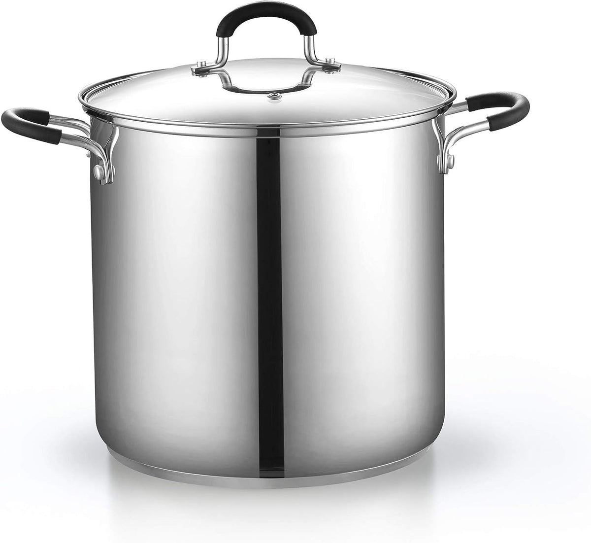 Cook N Home riveted handles stay cool and durable.