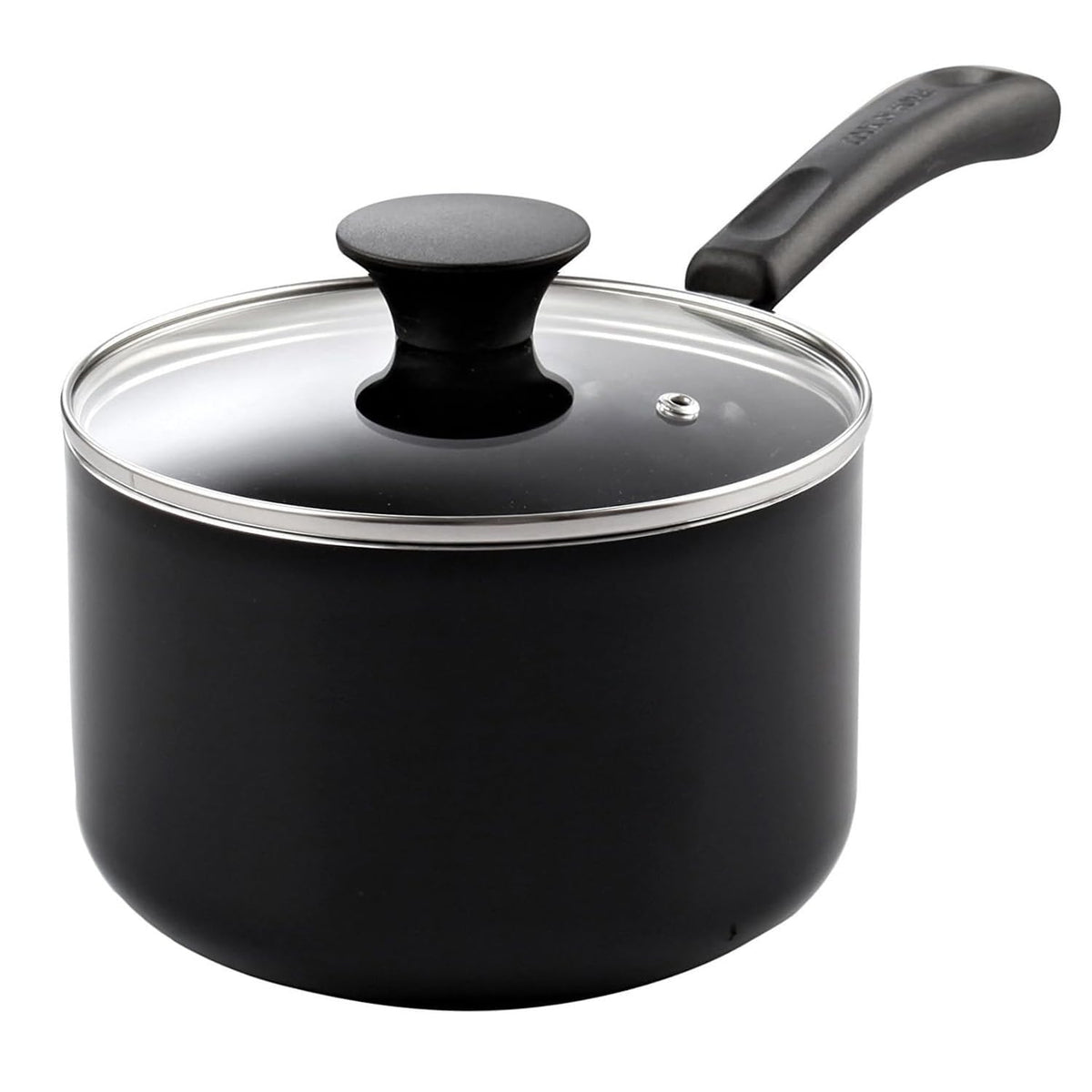 Cook N Home 2-qt saucepan with lid view for easy monitoring.