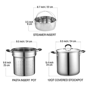 Cook N Home steamer insert elevates vegetables for healthy meals.