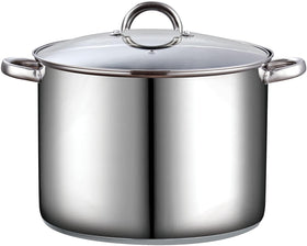Cook N Home stockpot 16-quart with lid and steam vent for flavorful soups