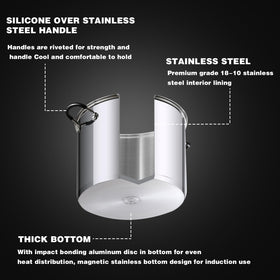 Cook N Home stockpot oven-safe up to 400°F for versatile cooking.