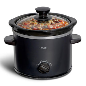COOK WITH COLOR 2QT mini slow cooker front view, space-saving option for small kitchens.
