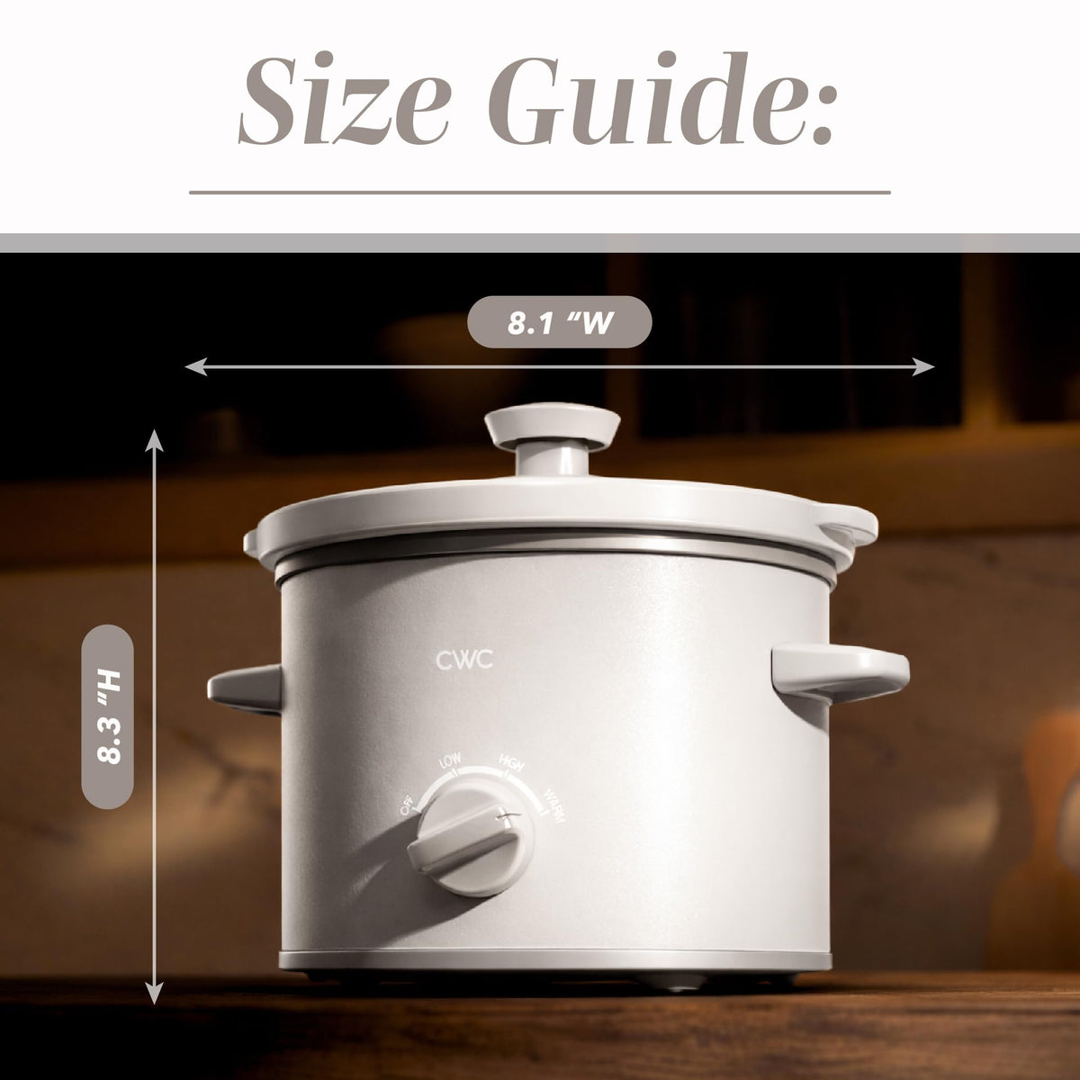 COOK WITH COLOR 2QT mini slow cooker tempered glass lid with cool-touch handle for safe monitoring
