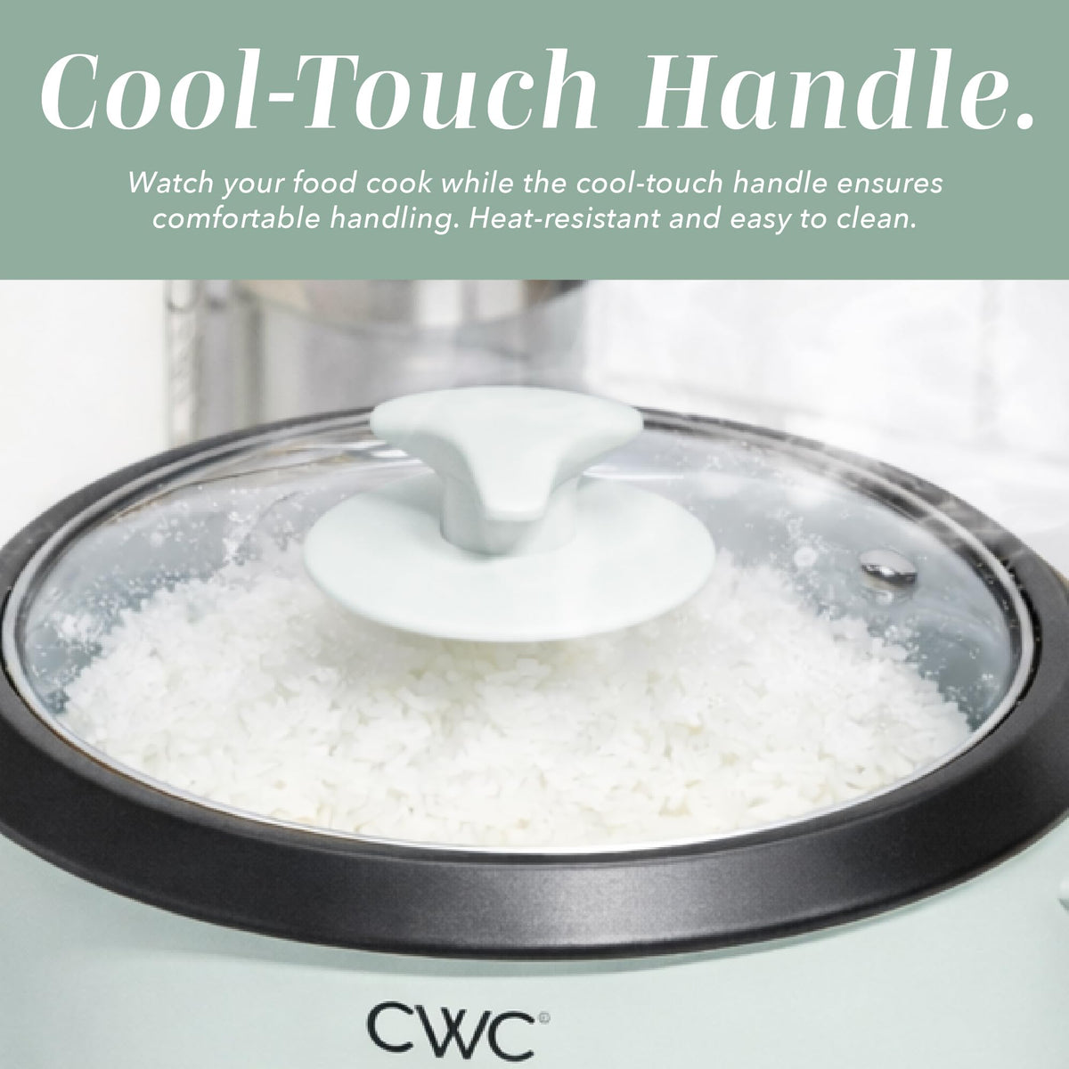 Cook With Color compact design brightens the kitchen counter.
