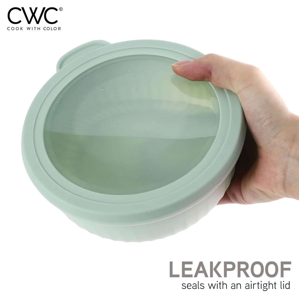 Cook with Color clear lids show contents at a glance.