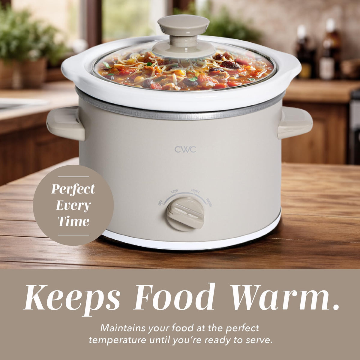 COOK WITH COLOR compact-design appliance suits small kitchens and meal prep.