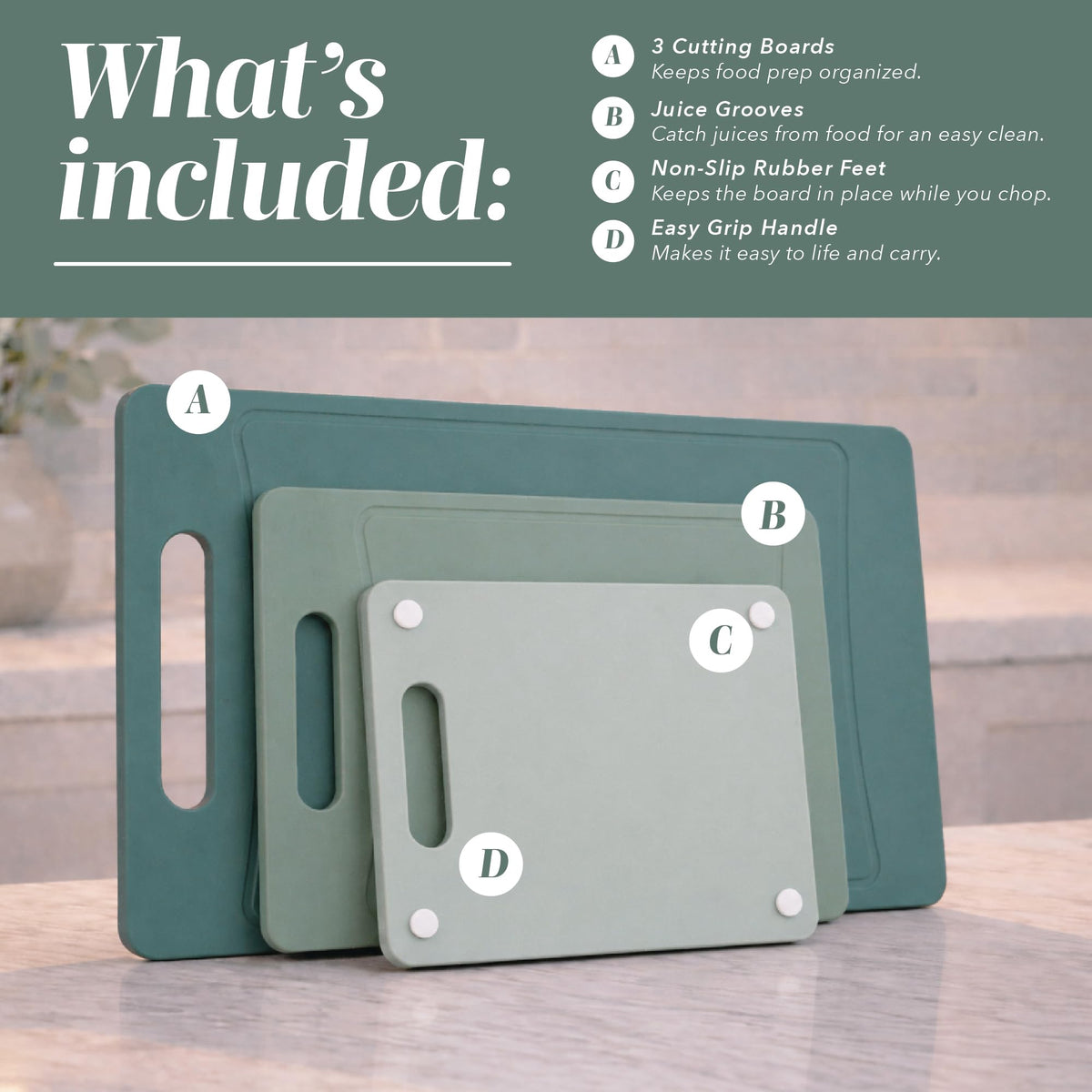 Cook With Color large 14-inch mint cutting board for meat prep.