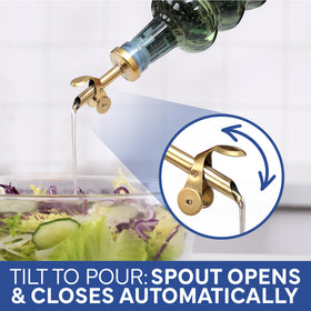 COOK WITH COLOR drip-free pour reduces mess and spills