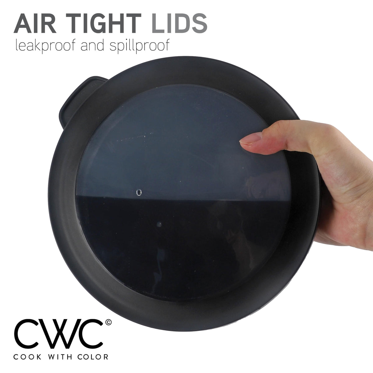 COOK WITH COLOR durable polypropylene bowls withstand daily kitchen use.