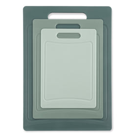 Cook With Color knife-friendly plastic surface preserves blade sharpness.