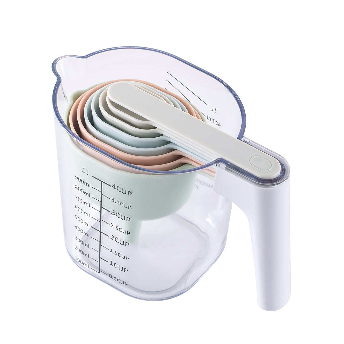 COOK WITH COLOR pastel nesting cups for compact storage