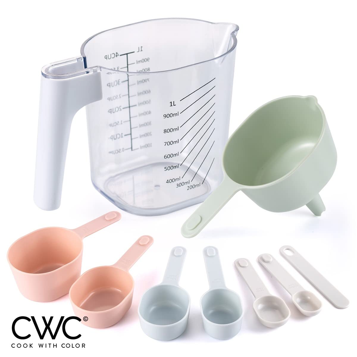 COOK WITH COLOR pastel set keeps kitchen organized and colorful