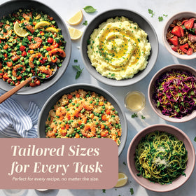 COOK WITH COLOR top-rack dishwasher-safe bowls for easy cleanup