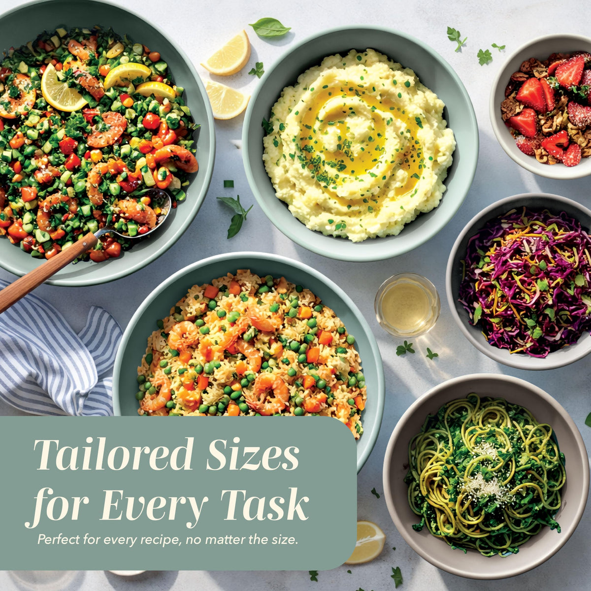 COOK WITH COLOR bowls are microwave and dishwasher safe for easy cleanup