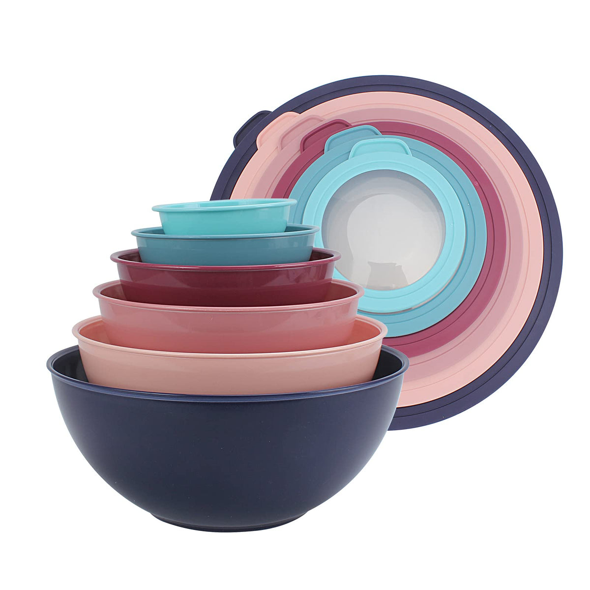 COOK WITH COLOR blue mixing bowl, large prep bowl for batters and salads