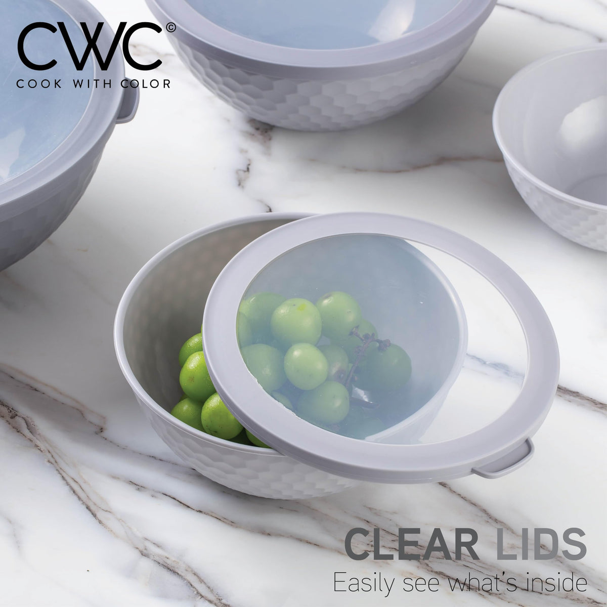 COOK WITH COLOR bowls are microwave safe for quick reheating