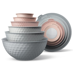 Cook With Color mixing bowls nesting set with lids for tidy meal prep.
