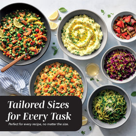 Cook with Color microwave safe bowls for quick reheating.