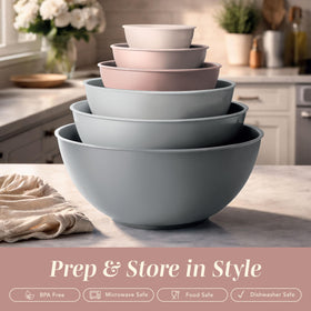 COOK WITH COLOR BPA-free plastic bowls safe for food prep