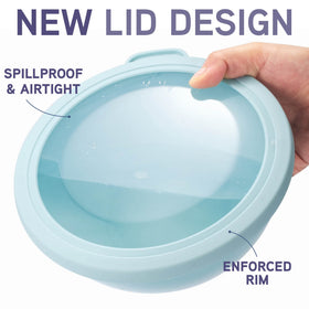 Cook With Color nesting bowls save space for organized cooking tasks.