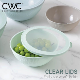 COOK WITH COLOR nesting bowls save space on the counter