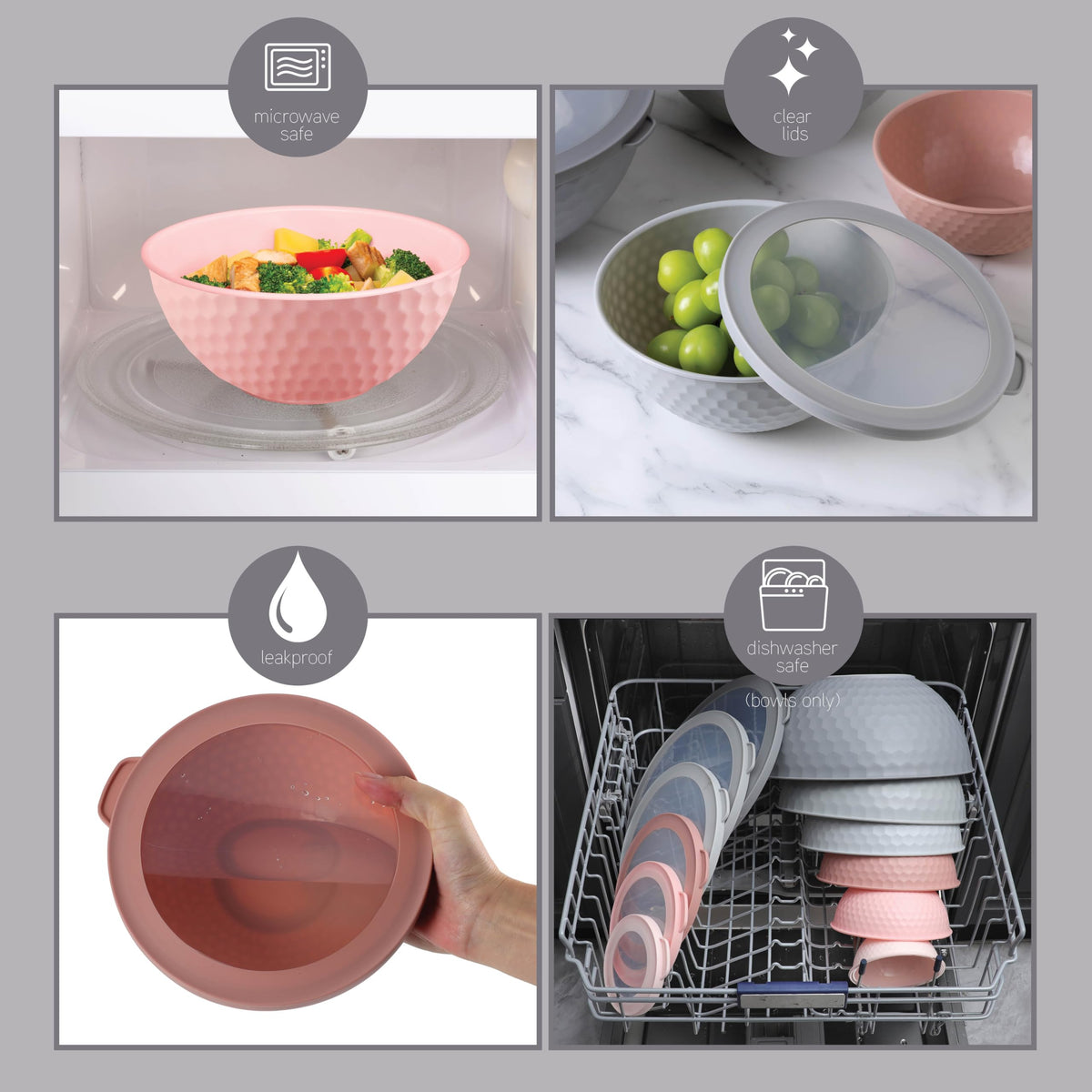 Cook With Color nesting design saves cabinet space.