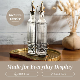 Versatile dispenser for olive oil, avocado oil, and balsamic vinegar by COOK WITH COLOR.