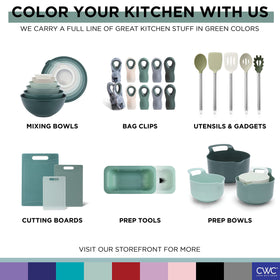 Ombre Sage design adds color while organizing ingredients.