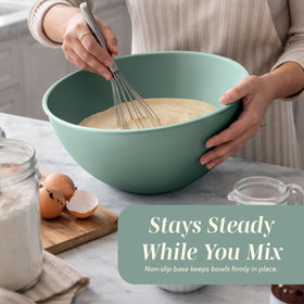 COOK WITH COLOR nesting bowls stacked to save cabinet space