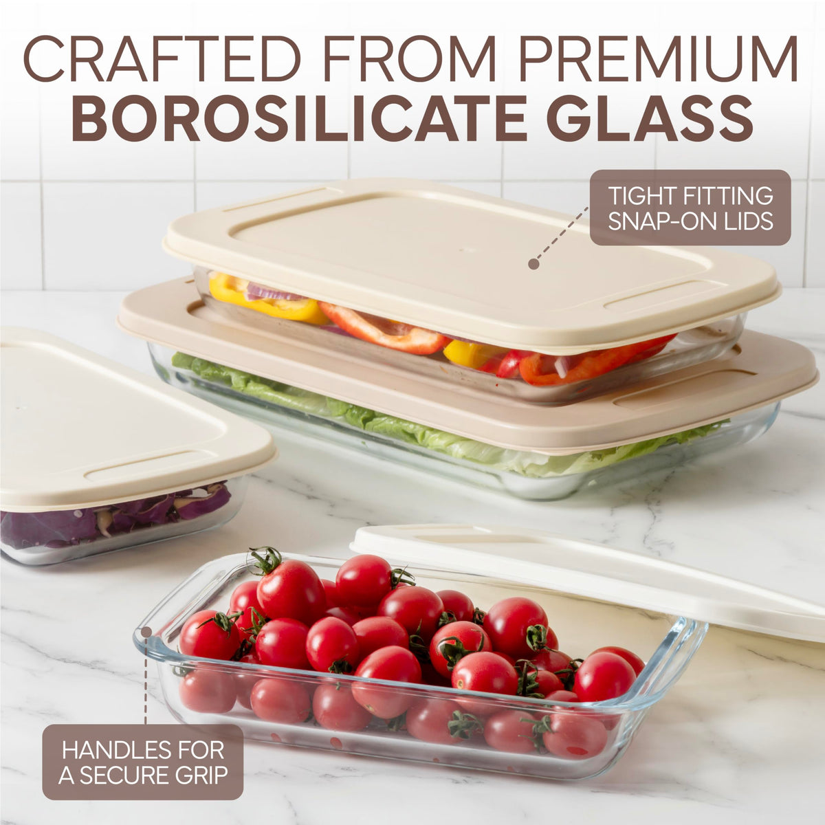 COOK WITH COLOR stackable containers saving fridge space and enabling easy storage