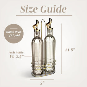 Sturdy stainless-steel wire rack cradles COOK WITH COLOR dispensers on the counter.