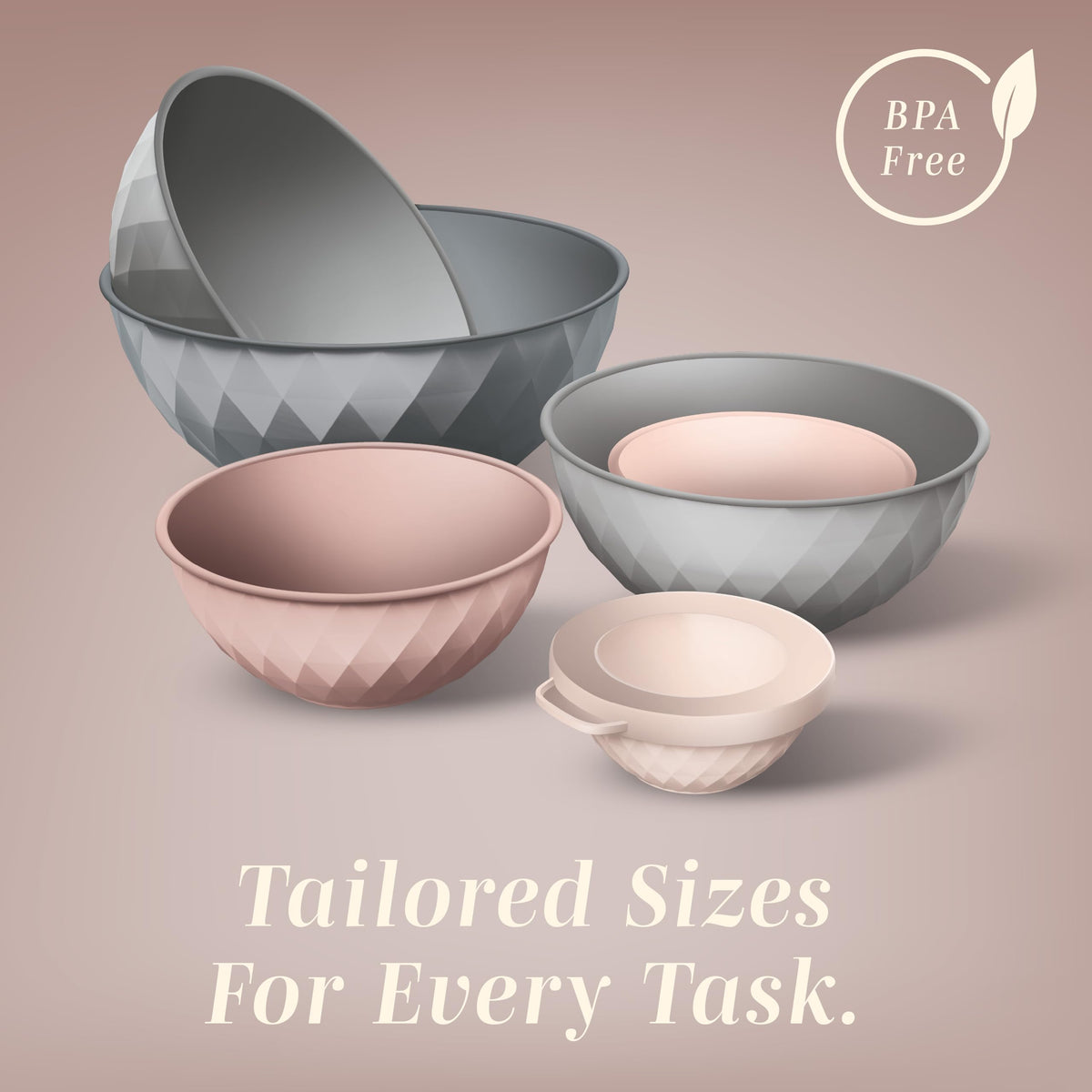 COOK WITH COLOR tight-fitting lids keep foods fresh during transport