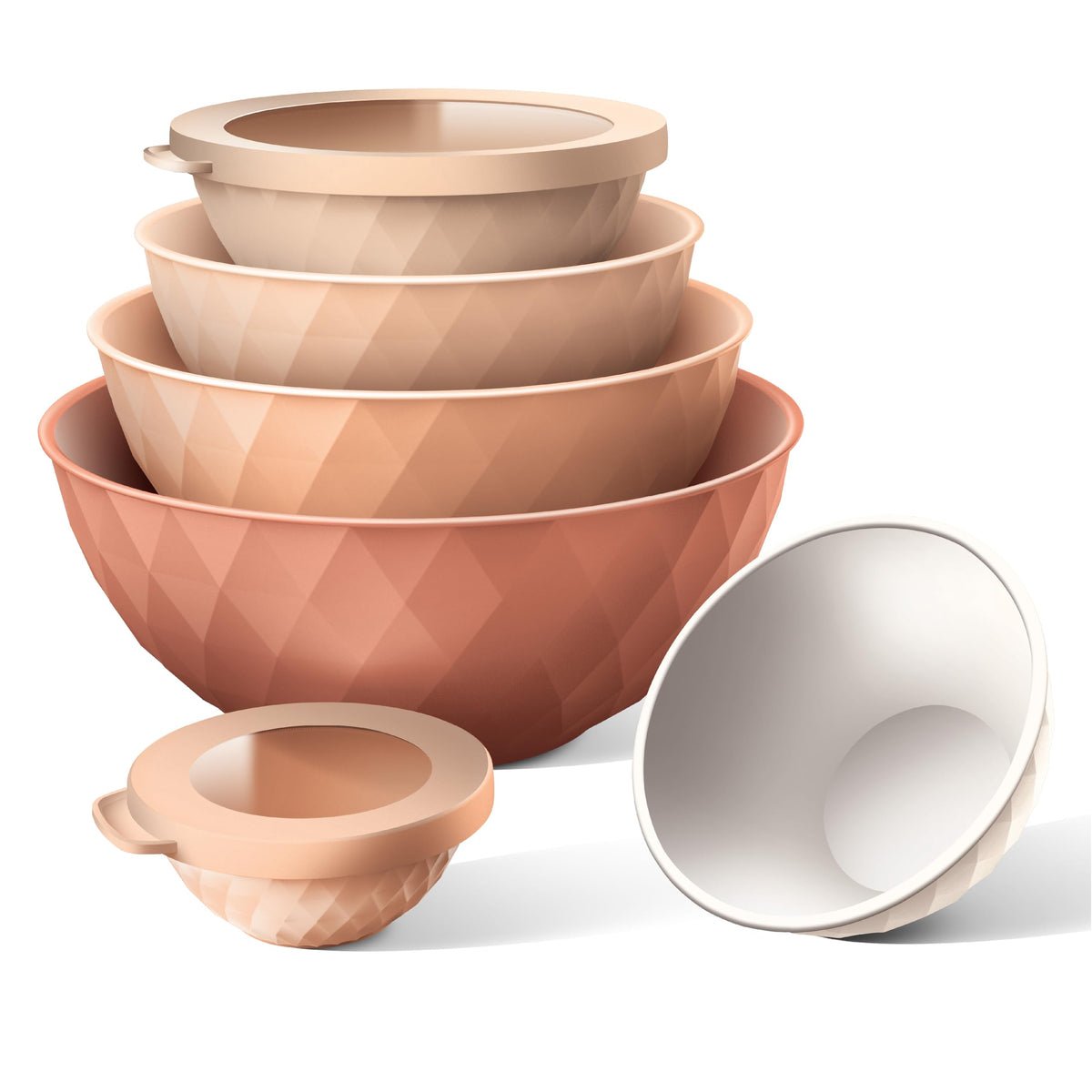COOK WITH COLOR BPA-free polypropylene bowls for safe cooking.
