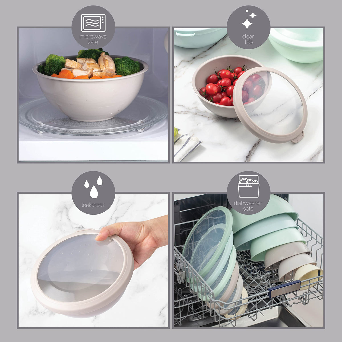 COOK WITH COLOR mint ombre set ideal for on-the-go meal prep