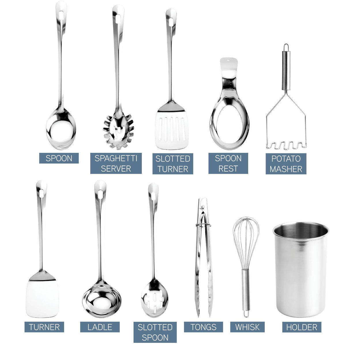 COOK WITH COLOR utensil holder shown for organized counter storage.