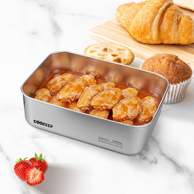 Cookeep dishwasher-safe stainless steel container for simple post-meal cleaning.
