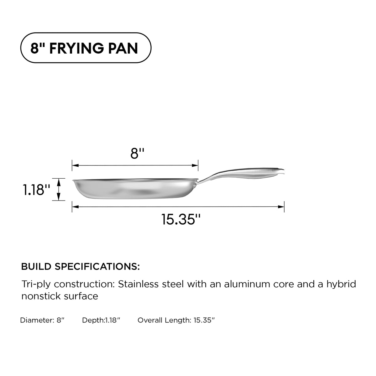 Cooker King 8-inch pan compact design ideal for small kitchens
