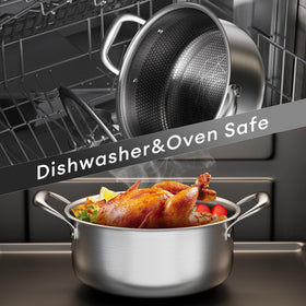 COOKER KING ceramic nonstick coating supports easy release with less oil