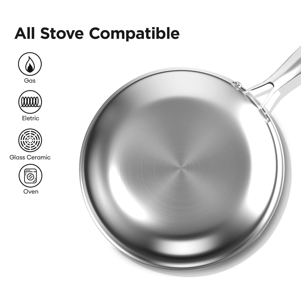 Cooker King deep curved wok design supports authentic searing and circulation