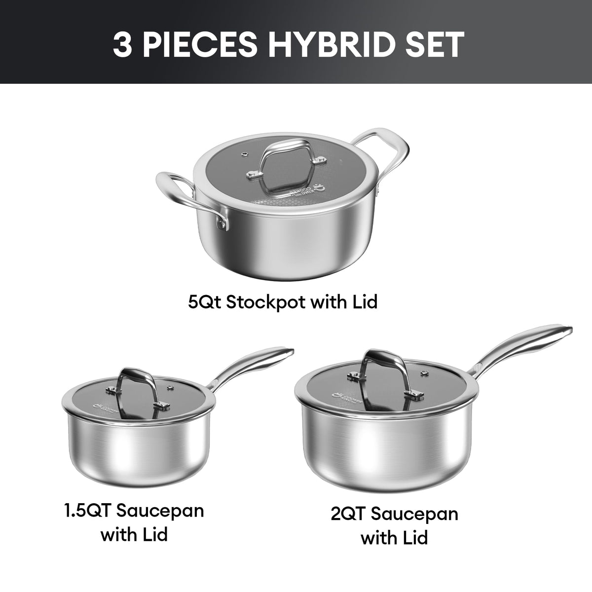 COOKER KING induction-ready tri-ply design delivers even heating on any stove