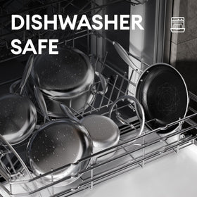 Cooker King stay-cool handles keep hands safe during high-heat cooking