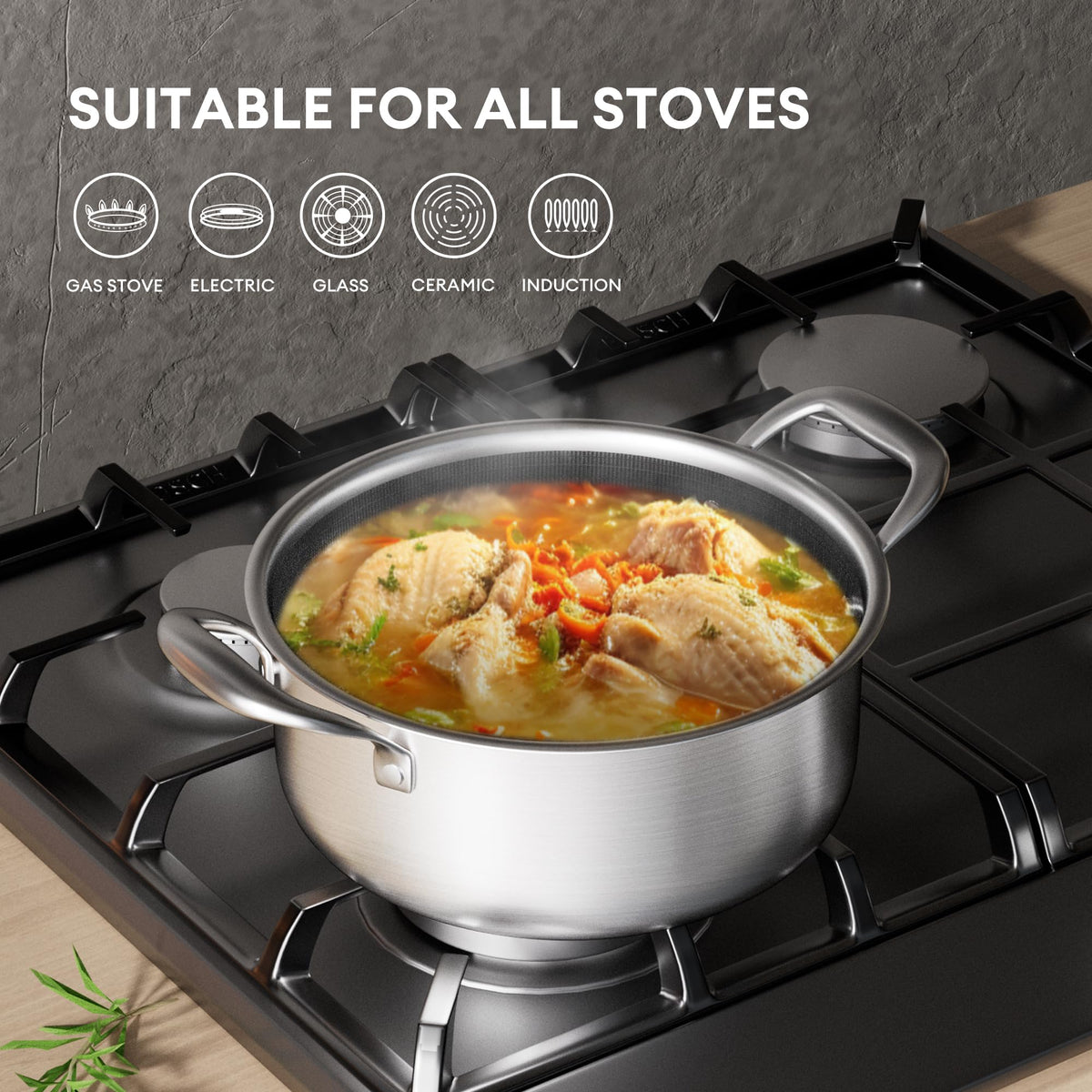 COOKER KING two-quart saucepan ideal for sauces with even heat distribution